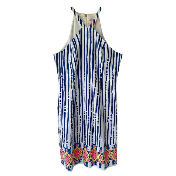 Lilly Pulitzer Dresses & Skirts - LILLY PULITZER, NWT, WOMENS, IVEIGH SHIFT DRESS IN BLUE CRUSH, BAY STRIPE.SIZE 0